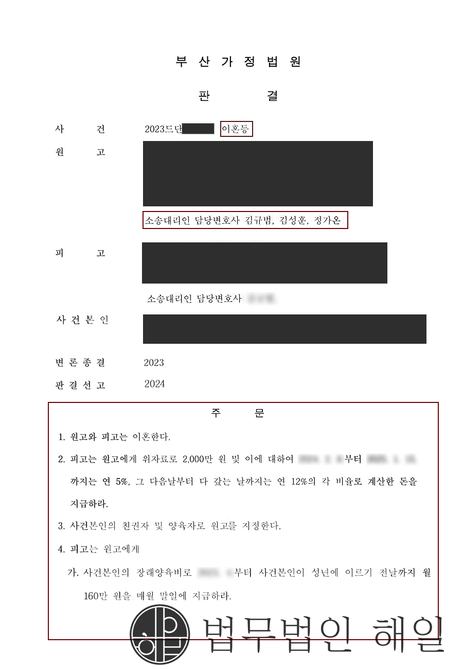 장래양육비 160만 원.jpg