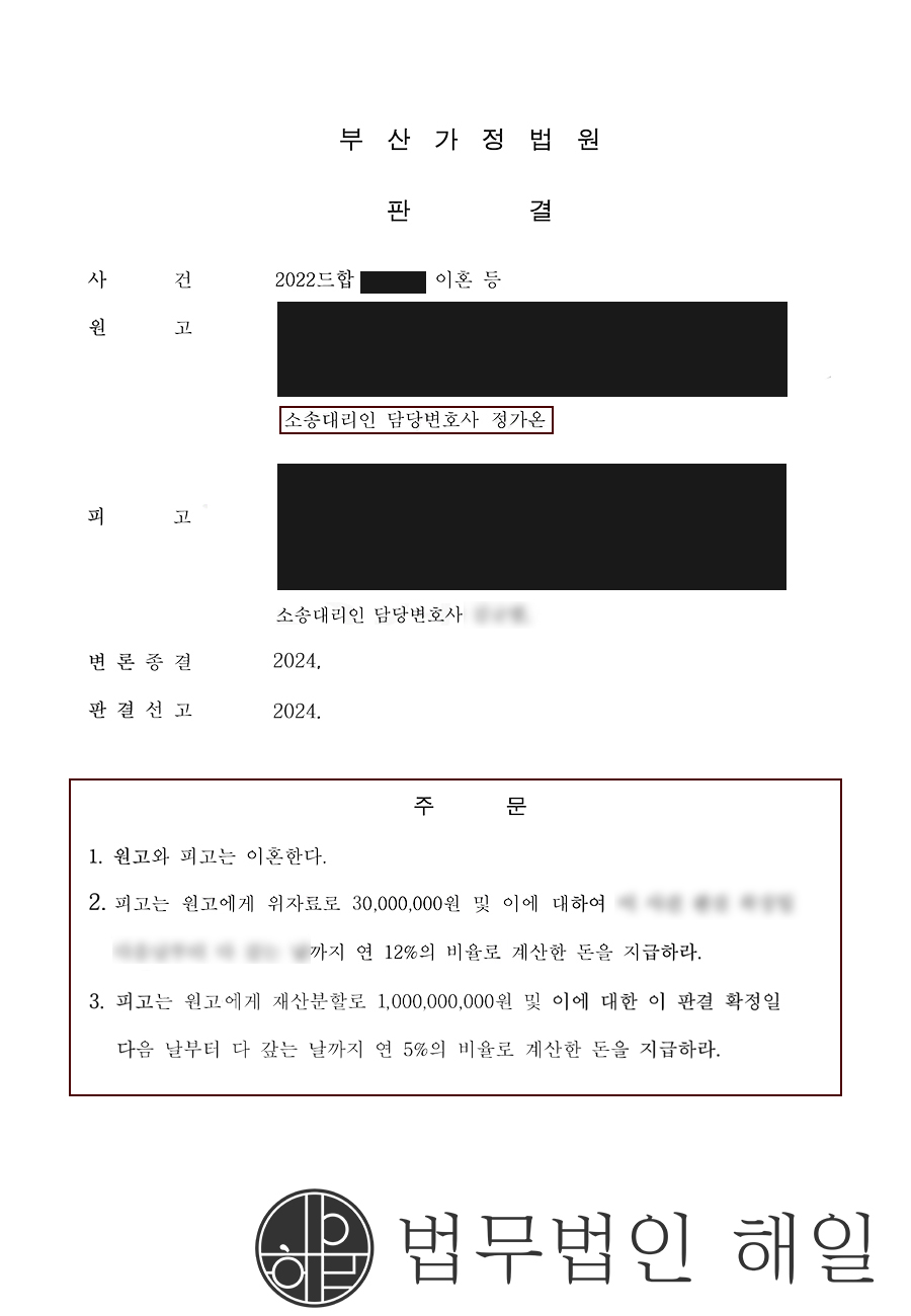 황혼불륜 위자료전액인용 + 재산분할 10억.jpg