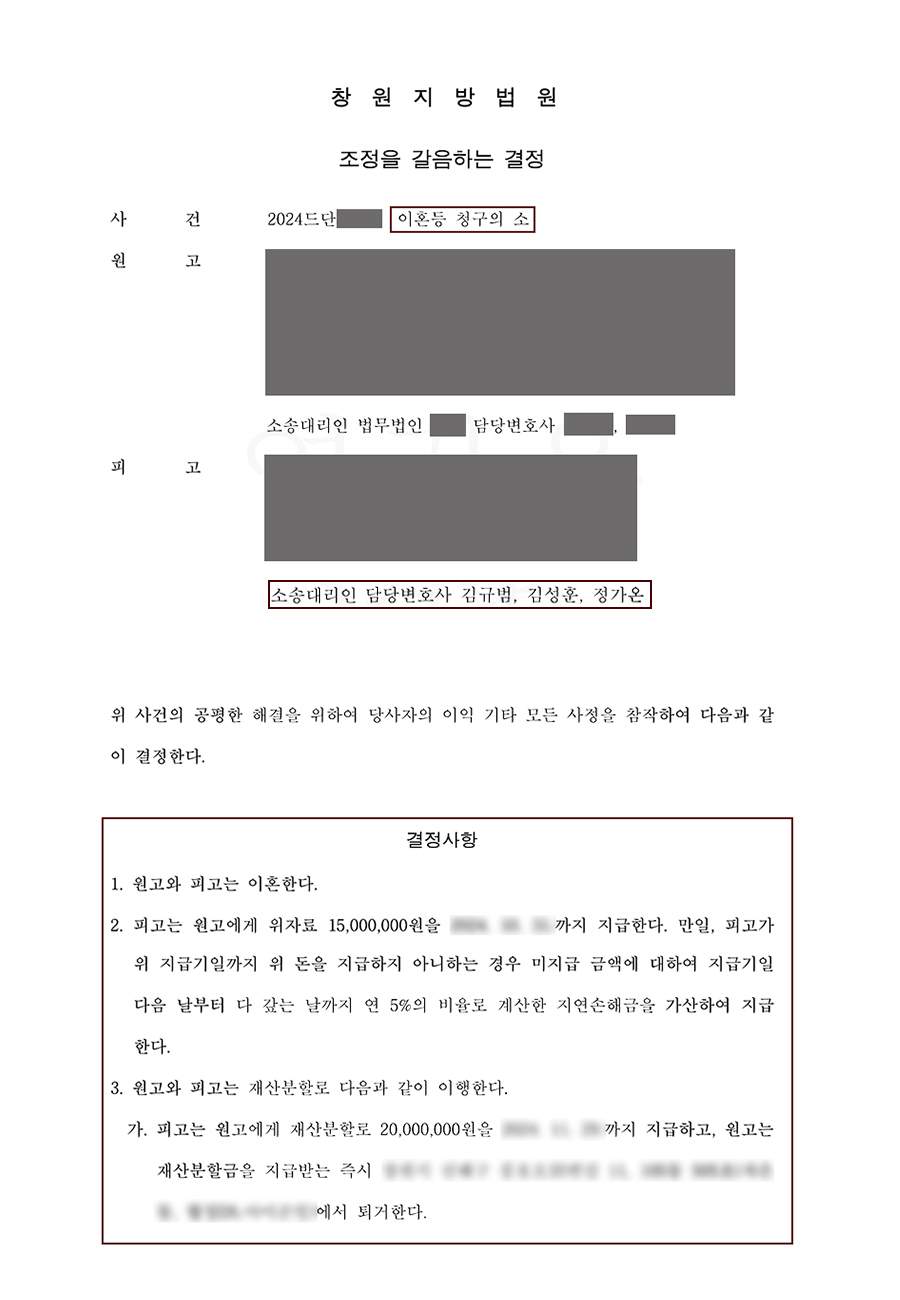 부산이혼소송피고조력 총 4500만 원 방어성공.jpg